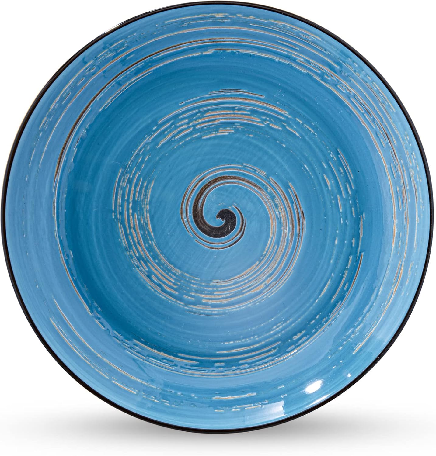 Wilmax Tiefer Teller 25,5 cm 350 ml Blau Porzellan 2er Set WL-669627/A2