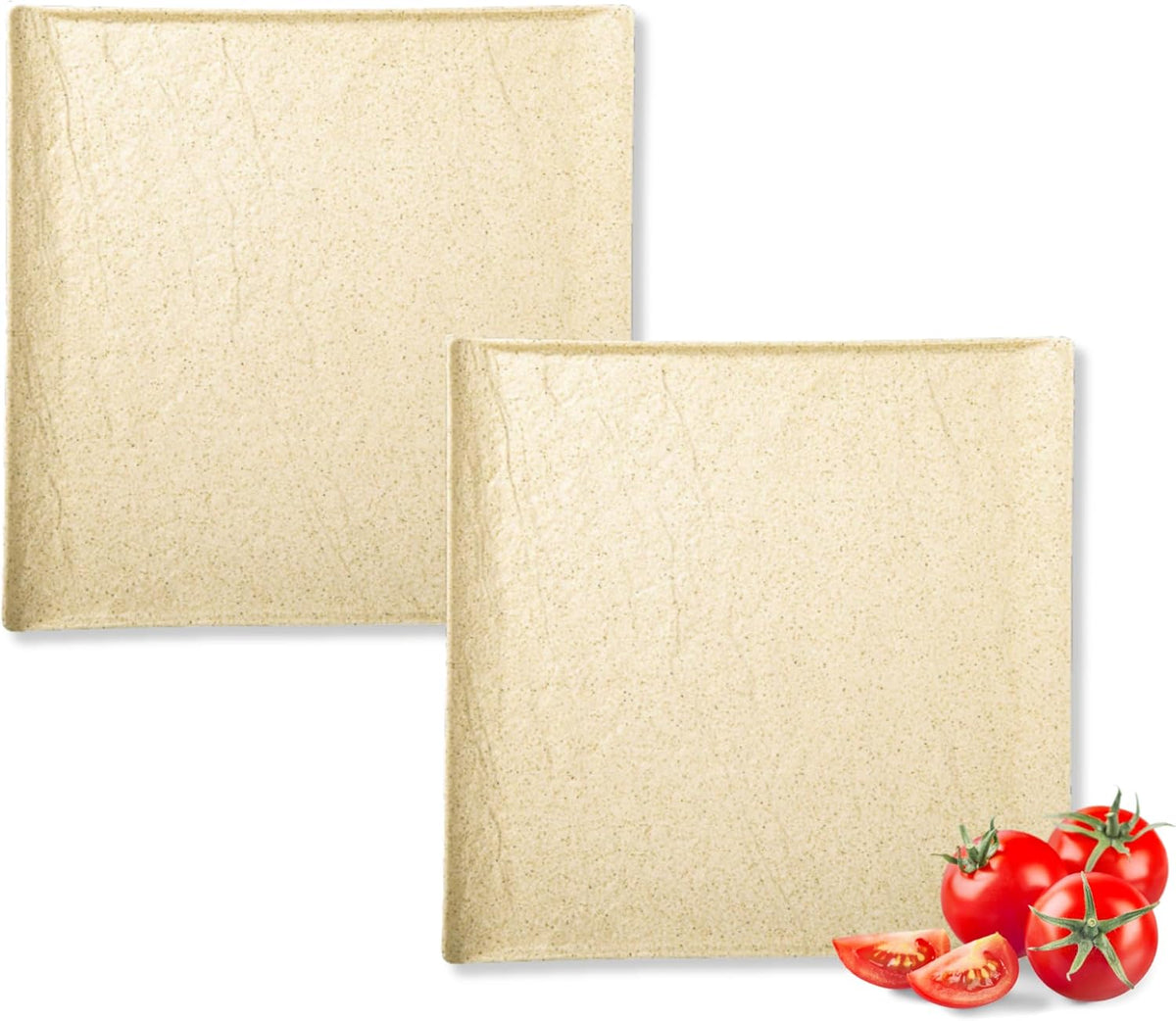Wilmax Quadratische Teller 21.5 cm 2er Set Sandstone WL-661306/A2