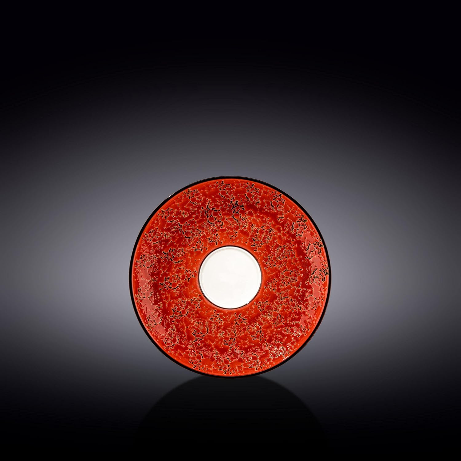 Wilmax Untertasse 15 cm Rot Porzellan