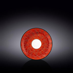 Wilmax Untertasse 15 cm Rot Porzellan