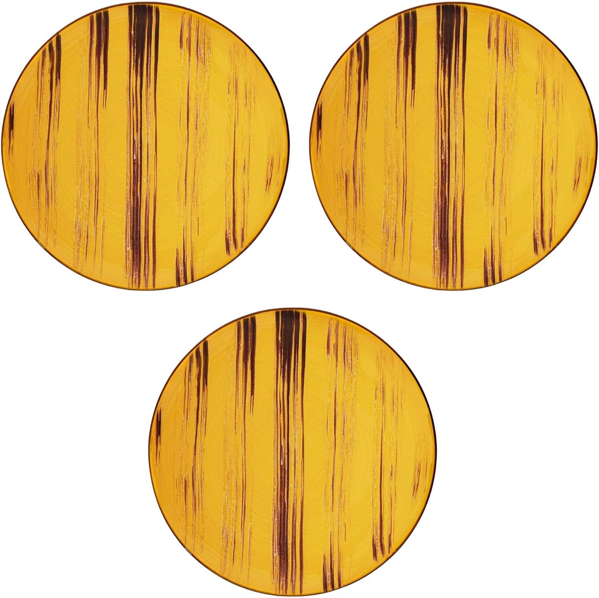 Wilmax Teller 23 cm Gelb Porzellan 3er Set WL-668413/A3