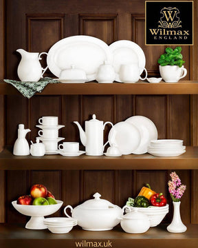 Wilmax Becher 400 ml Weiß Porzellan Olivia