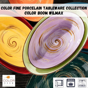 Wilmax Teller 20,5 cm Gelb Porzellan 6er Set WL-669412/A6