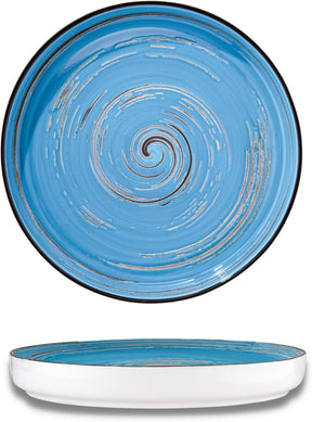 Wilmax Teller 28 cm Blau Porzellan WL-669620/A