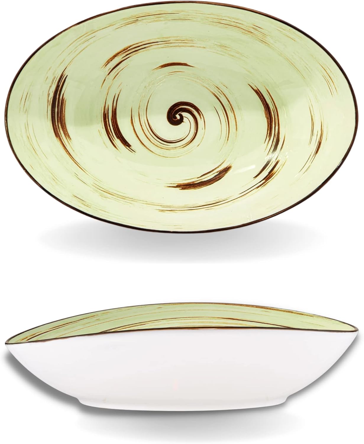 Wilmax Schale oval 30x19,5 cm Pistazie Porzellan WL-669141/A