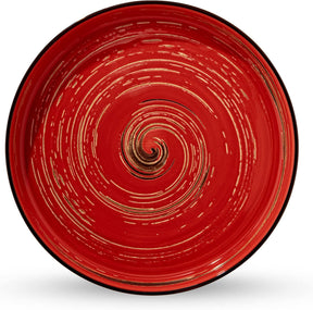 Wilmax Teller 23 cm Rot Porzellan 2er Set WL-669219/A2
