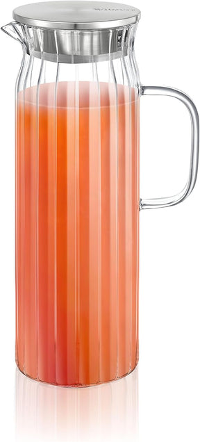 Wilmax Karaffe mit 6 Gläsern Glas Set WL-888220/A-888626/A6