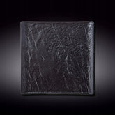 Wilmax Quadratische Platte SlateStone Schwarz 27 x 27 cm Porzellan WL-661107/A