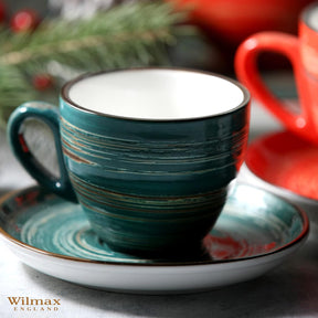 Wilmax Tasse 300 ml Grün Porzellan