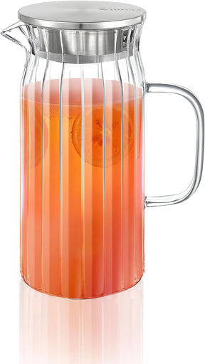 Wilmax Karaffe mit 6 Gläsern Glas Set WL-888219/A-888616/A6