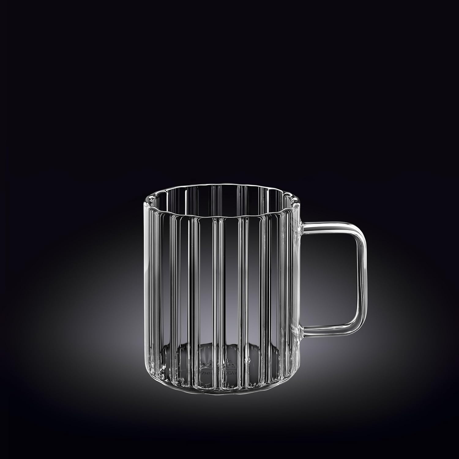 Wilmax Glas mit Henkel 550 ml Borosilikatglas WL-888618/A