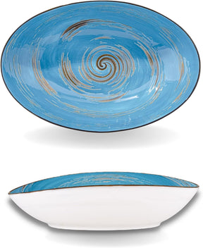 Wilmax Schale oval 30 cm Blau Porzellan WL-669641/A