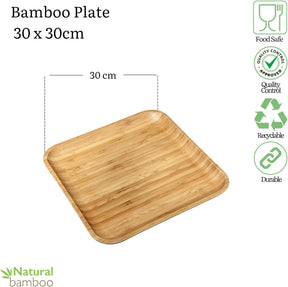 Wilmax Bambus Servierplatte 30,5x30,5 cm Natur WL-771025/A