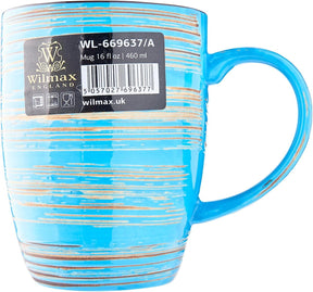 Wilmax Becher 460 ml Blau Porzellan
