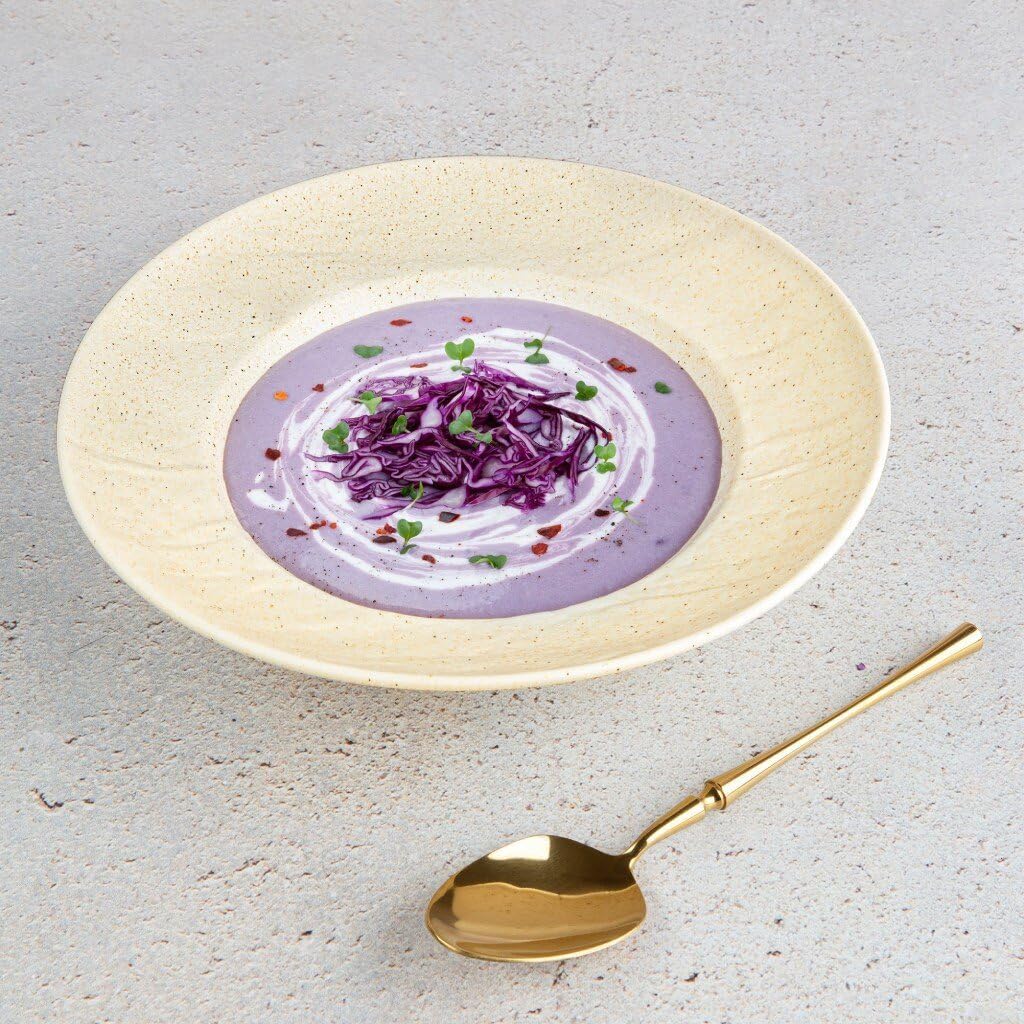 Wilmax Tiefer Teller 25,5 cm 350 ml Sand Porzellan WL-661330/A
