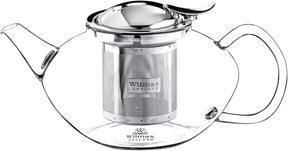 Wilmax Thermoglas Teekanne mit Edelstahlfilter
