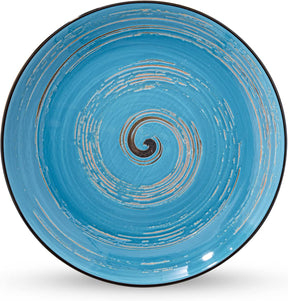 Wilmax Teller 25,5 cm Blau Porzellan 2er Set WL-669614/A2