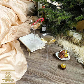 Wilmax Martiniglas 200 ml Kristallglas Transparent 2er Set WL-888106/2C