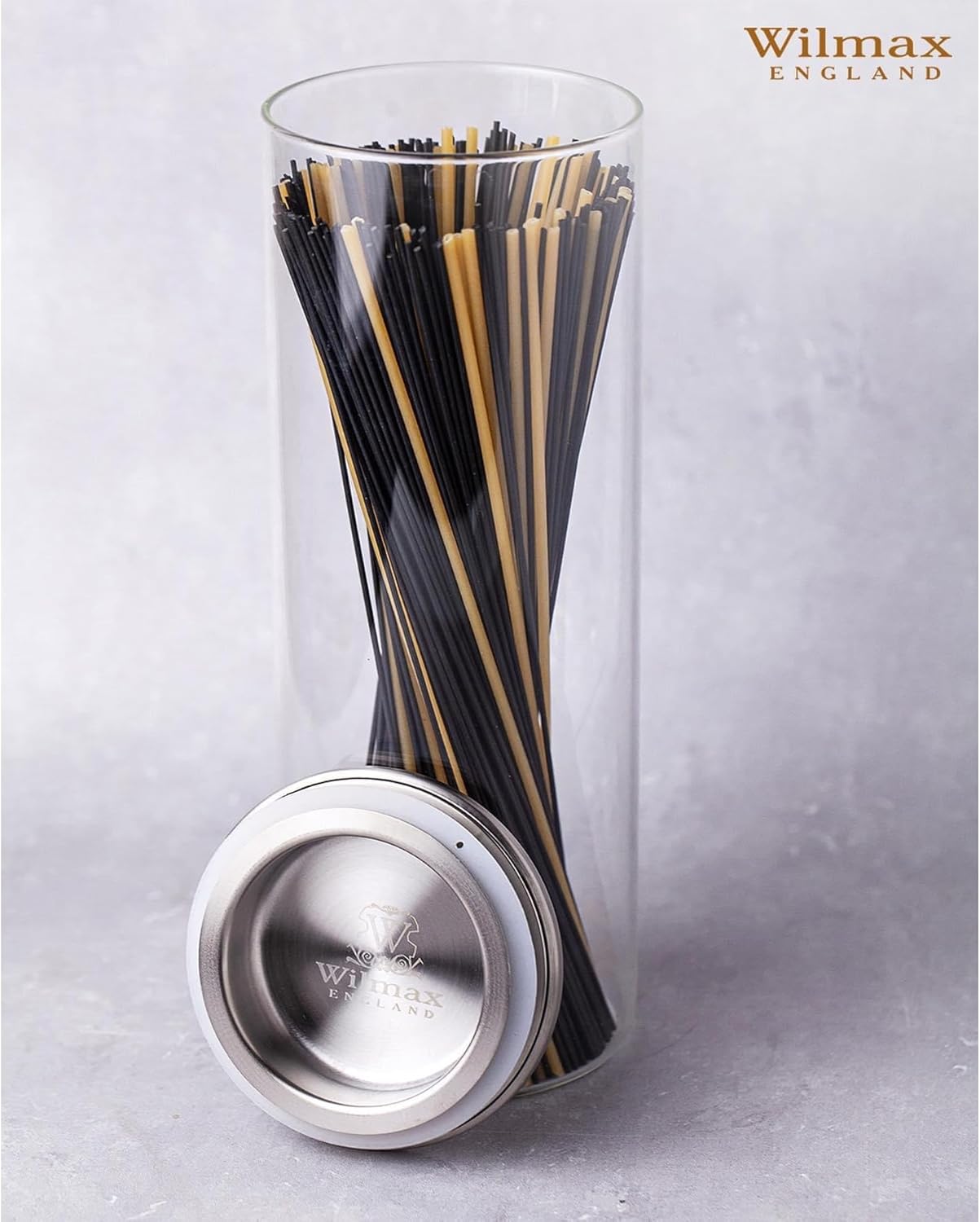 Wilmax Vorratsglas mit Metalldeckel – 2000 ml (10 × 30,5 cm)