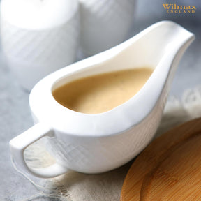 Wilmax Sauciere 230 ml Weiß Porzellan WL-880123/A