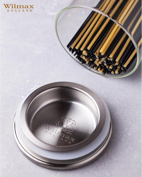 Wilmax Vorratsglas mit Metalldeckel – 2000 ml (10 × 30,5 cm)