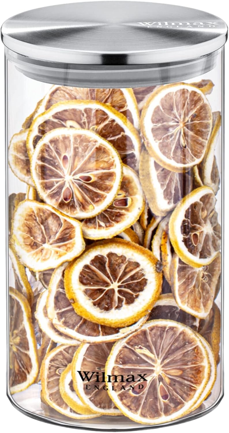 Wilmax Vorratsglas mit Metalldeckel – 2000 ml (10 × 30,5 cm)