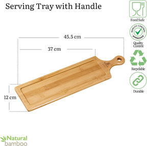 Wilmax Bambus Serviertablett 45,5x12 cm Natur WL-771009/A