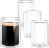 Wilmax Doppelwandiges Glas 400 ml 4er Set WL-888785/A4