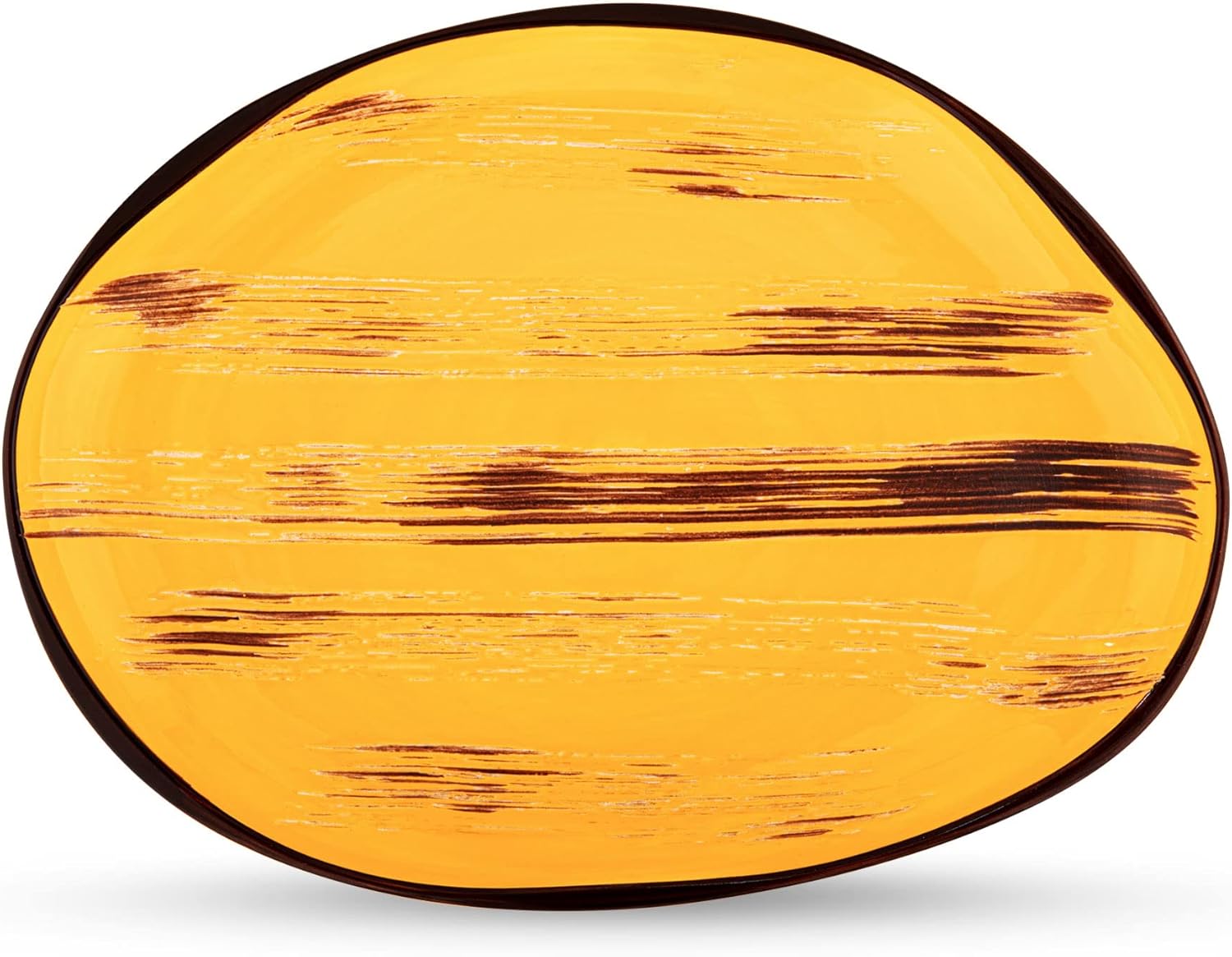 Wilmax Servierplatte 33x24,5 cm Gelb Porzellan WL-668442/A