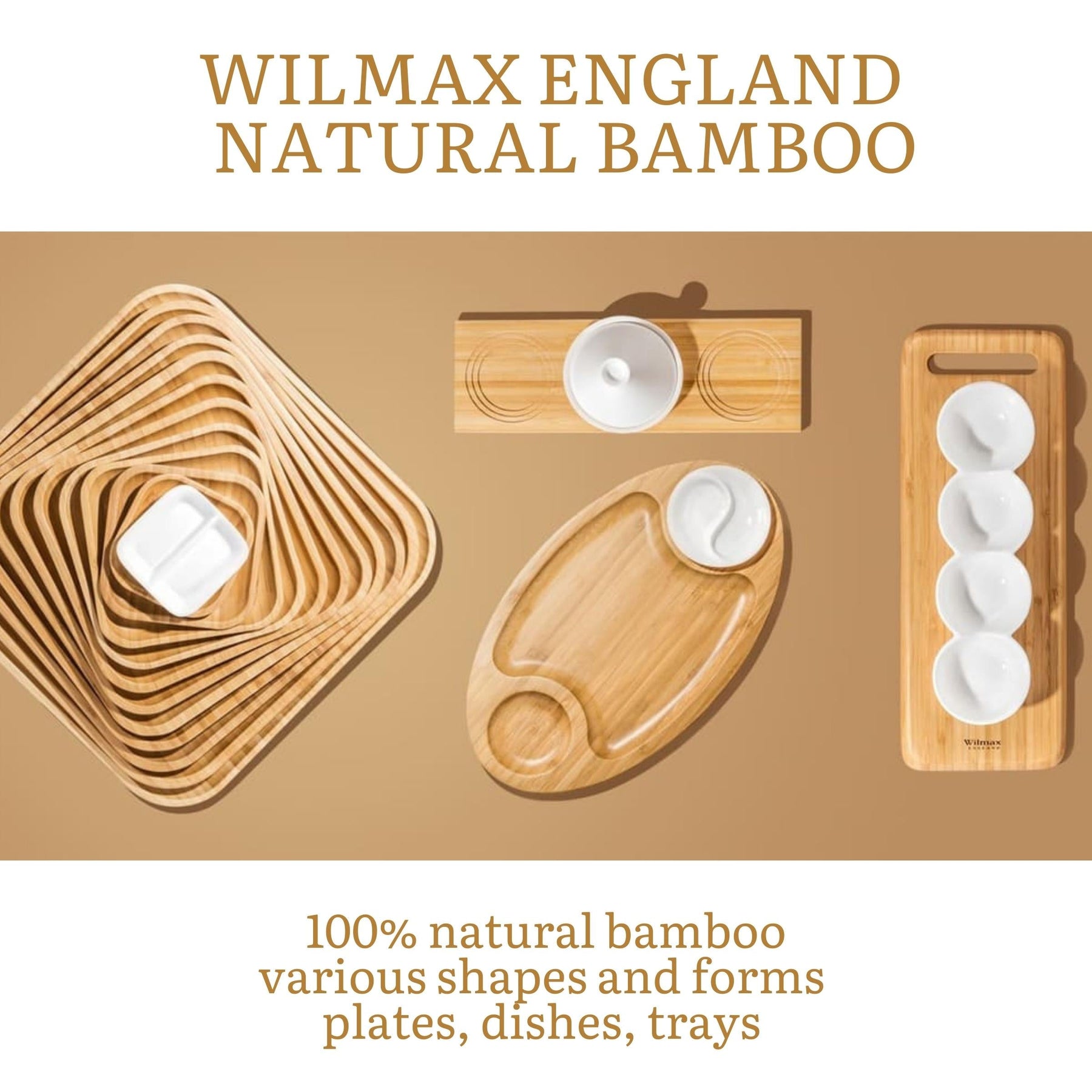 Wilmax Bambus Servierbrett 30,5 cm Natur WL-771090/A