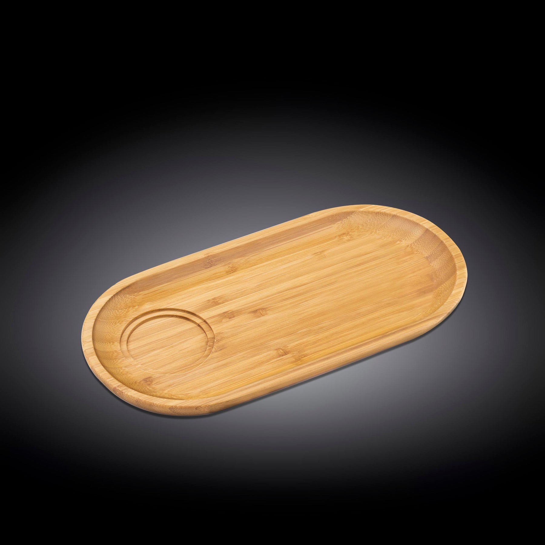 Wilmax Bambus Unterteller 30,5x15 cm Natur