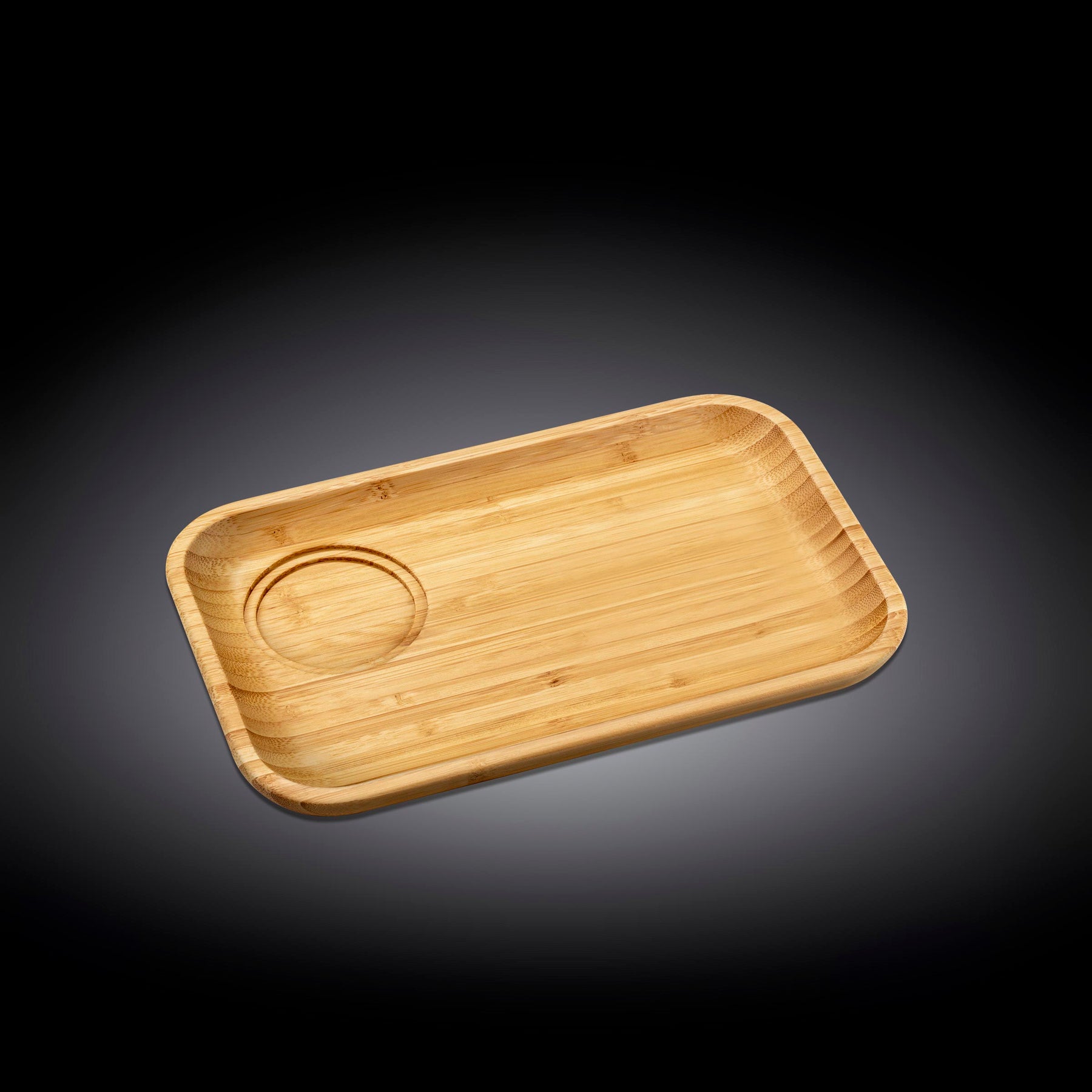Wilmax Bambus Unterteller 28x17,5 cm Natur