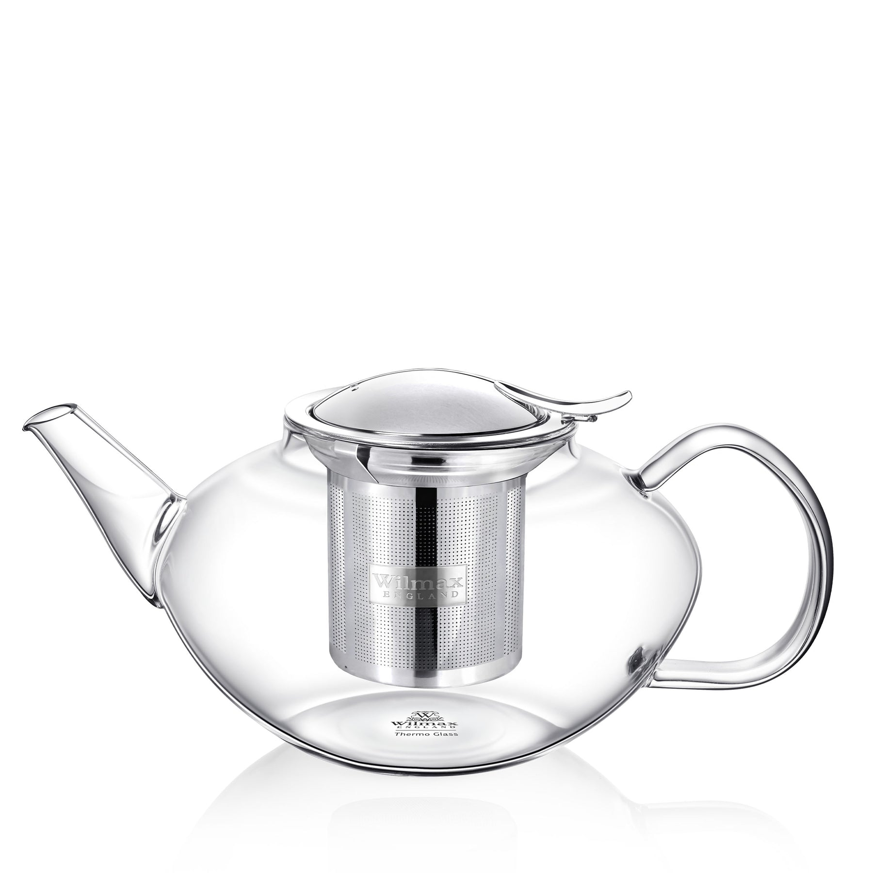Wilmax Thermoglas Teekanne mit Edelstahlfilter