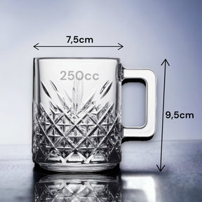 Pasabahce Timeless Mug mit Henkel - 2er Set