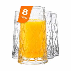 Pasabahce Leafy Longdrinkgläser - 450 ml
