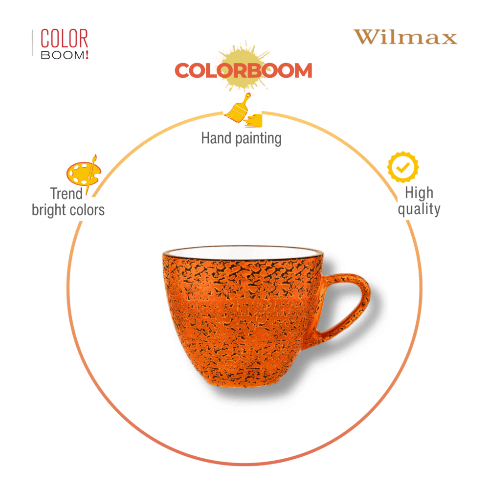Wilmax Tasse 300 ml Orange Porzellan