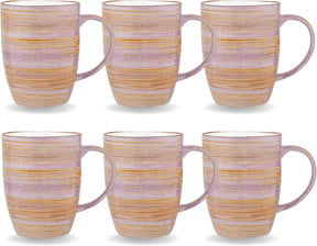 Wilmax Becher 460 ml Lavendel Porzellan 6er Set WL-669737/A6