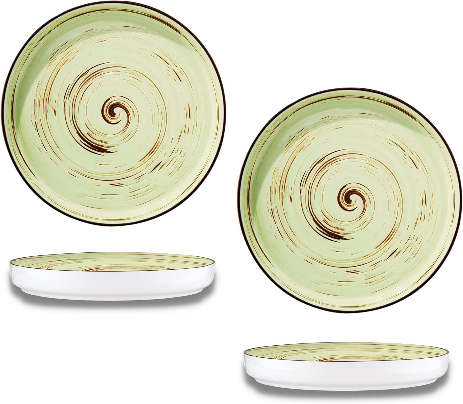 Wilmax Teller 23 cm Pistazie Porzellan 2er Set WL-669119/A2