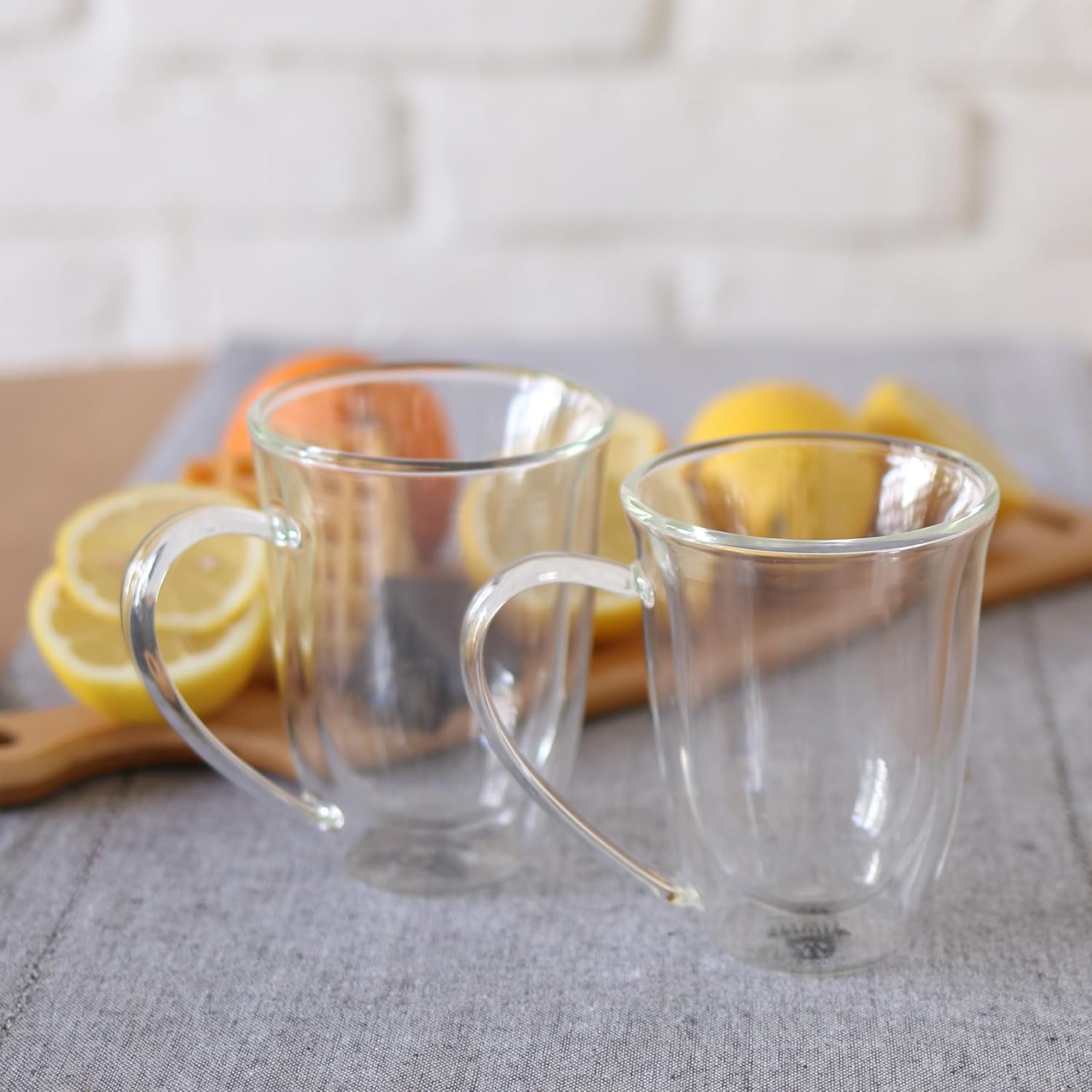 Wilmax Doppelwandige Tasse 400 ml Borosilikatglas 6er Set WL-888727/A6