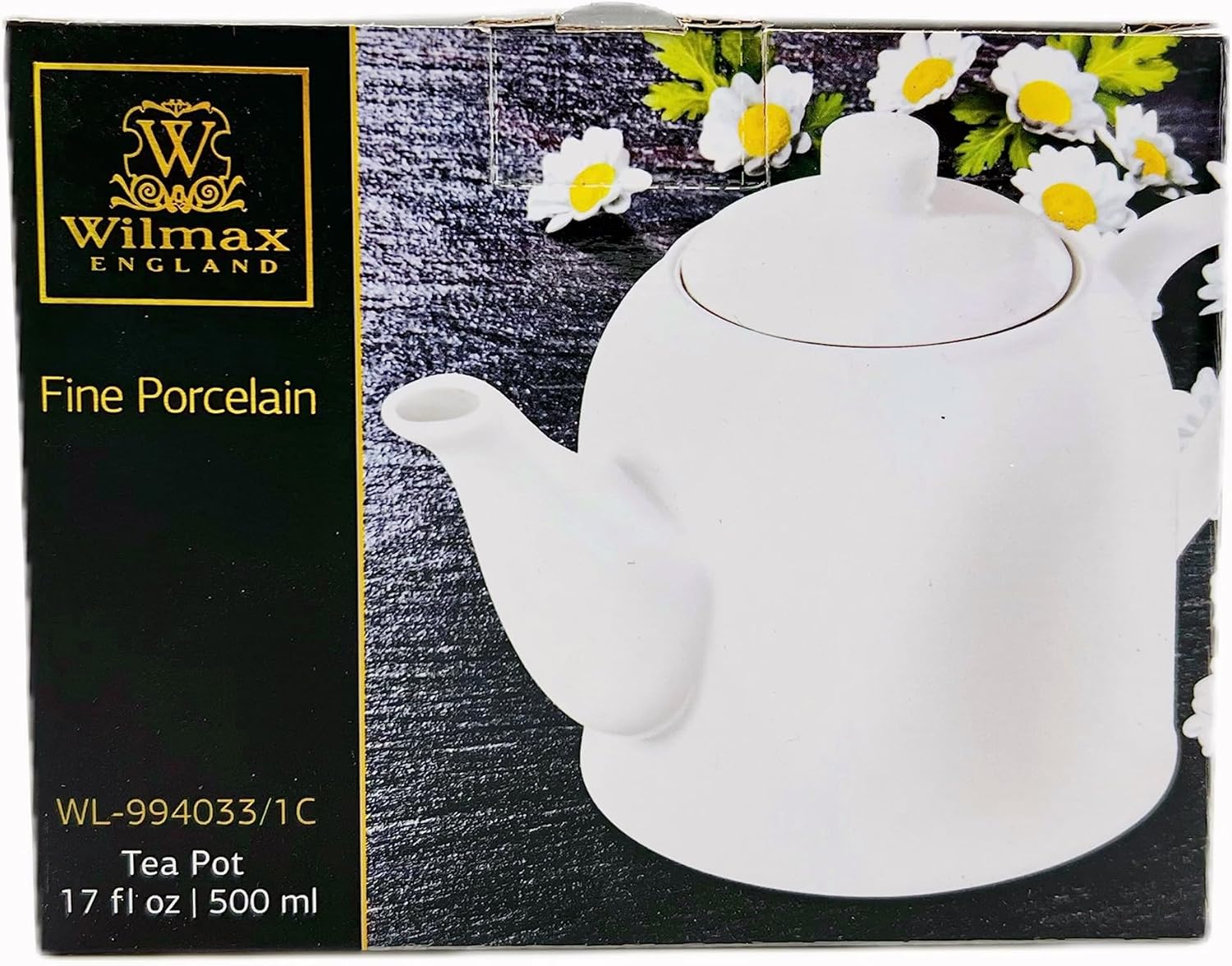 Wilmax Teekanne 500 ml Weiß Porzellan  WL-994033/1C