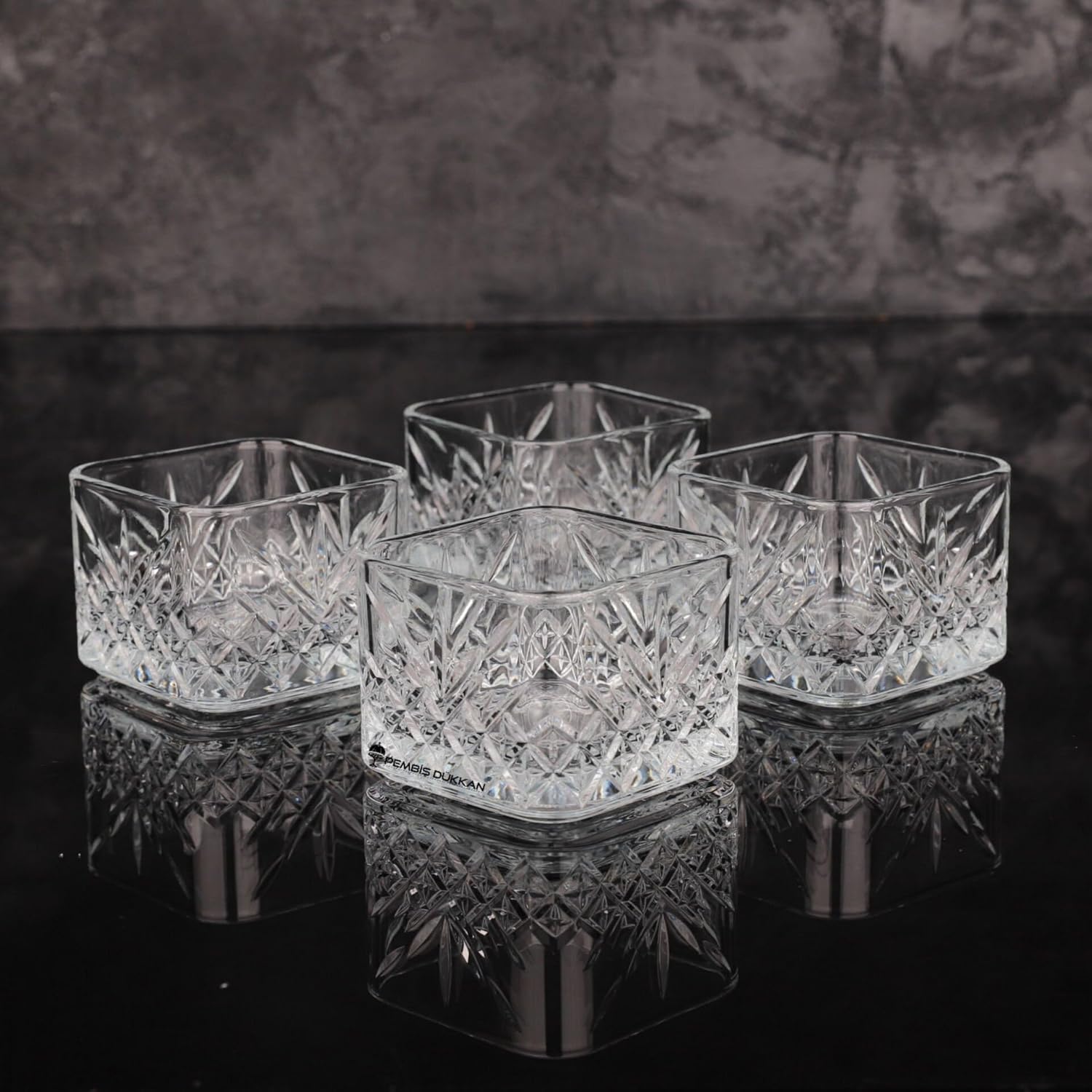 Pasabahce Timeless Stapelbare Glasschale 235 ml (7 3/4 oz) - 4-teiliges Set