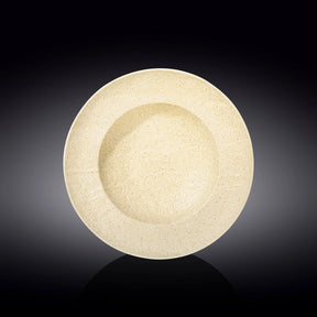 Wilmax Tiefer Teller 25,5 cm 350 ml Sand Porzellan 2er Set WL-661330/A2