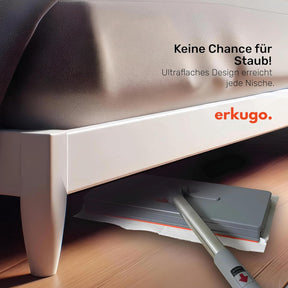 Erkugo Wischmopp Set mit Eimer, Auswringer und 5 Mikrofaser-Pads