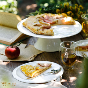 Wilmax Kuchenständer 25 cm Porzellan Weiß WL-996128/A