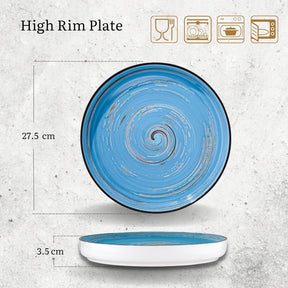 Wilmax Teller 28 cm Blau Porzellan WL-669620/A