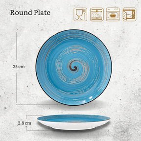 Wilmax Teller 25,5 cm Blau Porzellan WL-669614/A