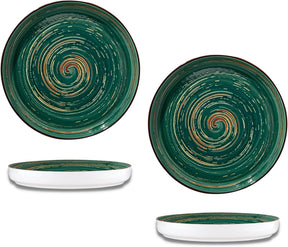 Wilmax Teller 23 cm Grün Porzellan 2er Set WL-669519/A2