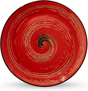 Wilmax Teller 25.5 cm Rot Porzellan 2er Set WL-669214/A2