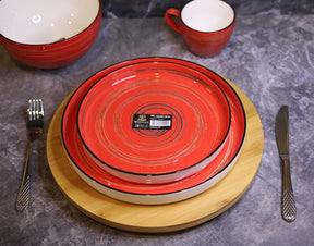 Wilmax Teller 28 cm Rot Porzellan WL-669220/A