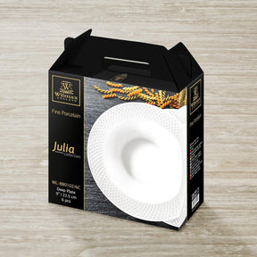 Wilmax Tiefer Teller 22,5 cm Weiß Porzellan 2er Set WL-880102/2C